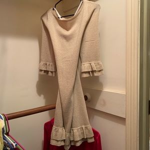 Lily Pulitzer gold sweater dress